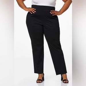 Ponte Pintuck Straight Leg Pants